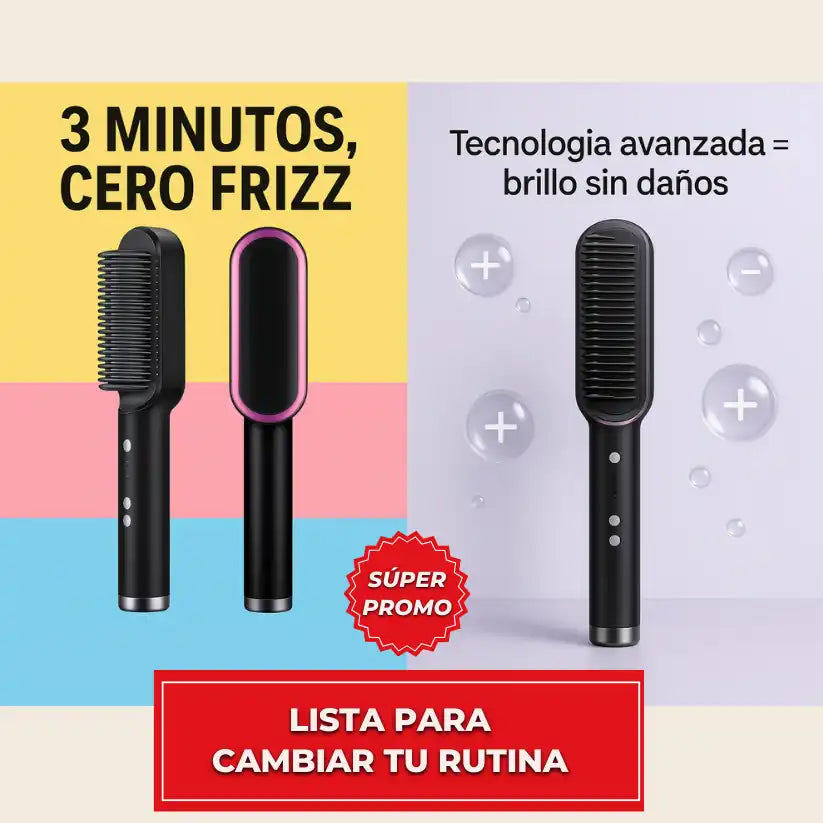 Liss-Aura™: Cepillo Alisador Electrico Profesional