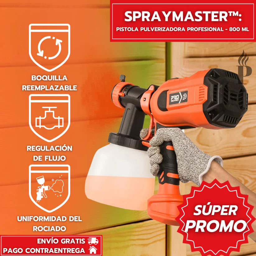 SprayMaster: Pistola Pulverizadora de Pintura Profesional con Compresor Especializado